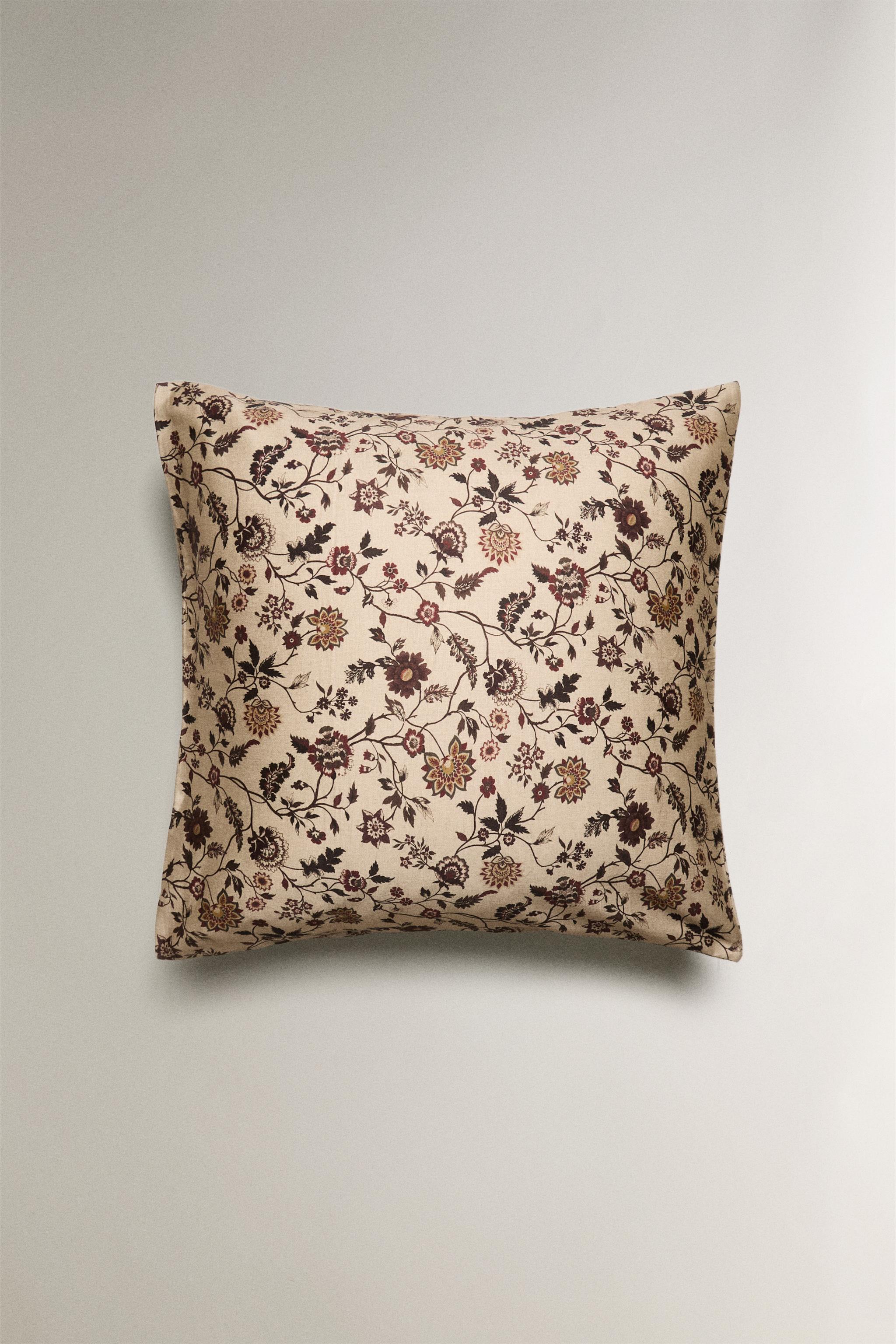 FLORAL PRINT SATEEN PILLOWCASE